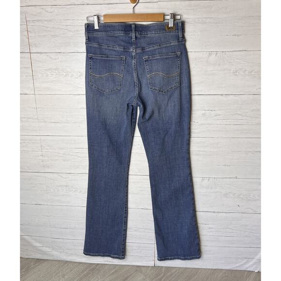Lee Jeans Womens Size 6 Medium Regular Fit Bootcut Mid Rise Flex Motion Denim - Picture 12 of 16